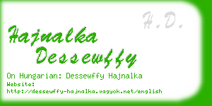 hajnalka dessewffy business card